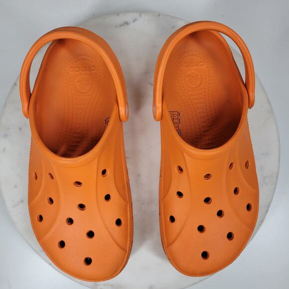 Crocs Ralen Classic Clog Unisex M8 W10 Orange Slip On Lightweight Casual Beach - Picture 11 of 13